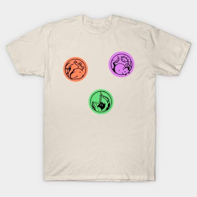 Sleepy Dinos T-Shirt by Fool King Media